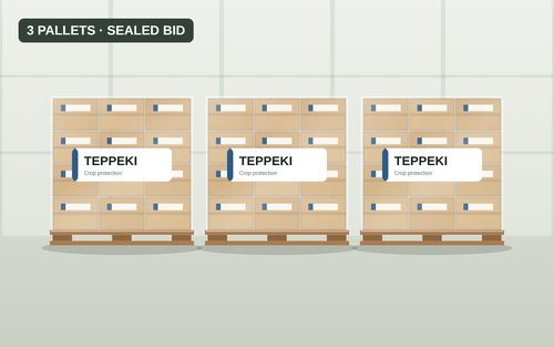 Teppeki — 3 Pallets — Sealed Bid Auction